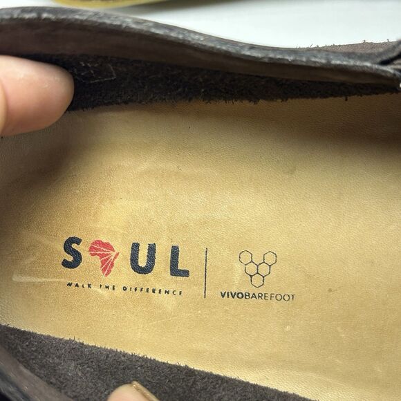 Vivobarefoot Soul Ababa II Brown Leather Slip On Shoes Womens Size US 11.5 EU 42 - Picture 7 of 8